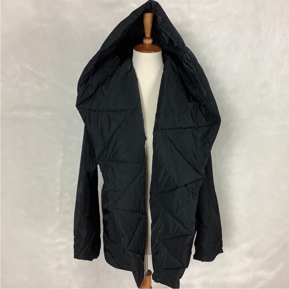 PLANET asymmetrical Black Hooded Jacket 2 medium/ large minimalist
